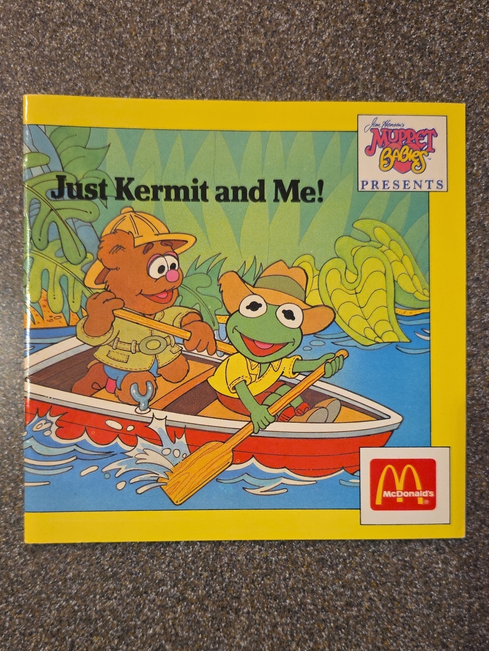 Vintage McDonald's Muppet Babies 'Just Kermit and Me' Kids Book Mcdonalds